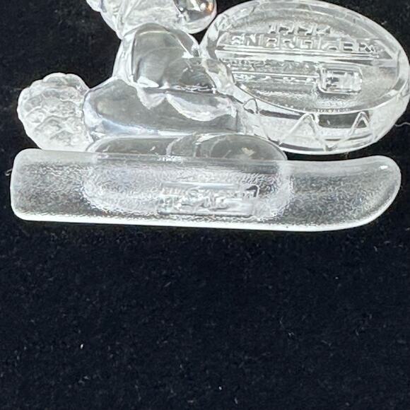 Energizer Bunny Ornament 1992 Clear Acrylic Skiing Drummer Christmas - Picture 12 of 13
